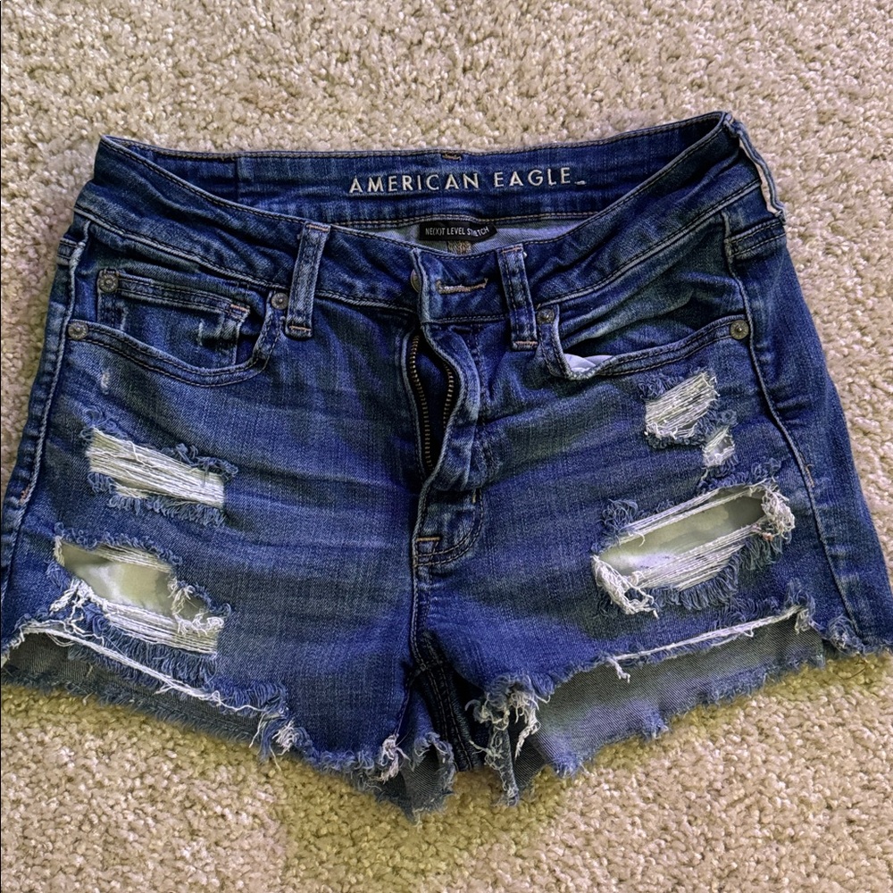 American Eagle Blue Denim Shorts
